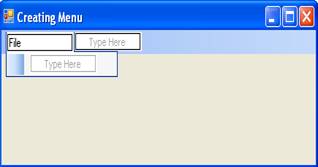 Creating Menu