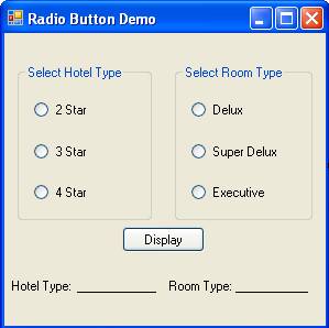 RadioButton Example