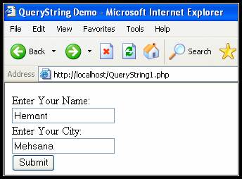 Pass Data Using URL