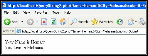 Pass Data Using URL