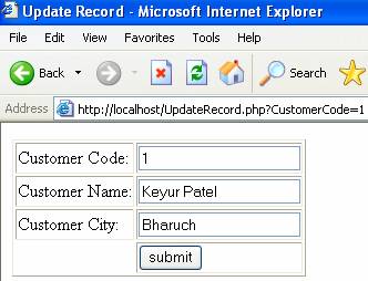 Update Record